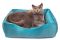 Лежак для котів та собак блакитний