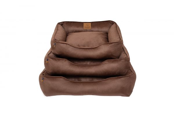 Лежак для котів та собак коричневий