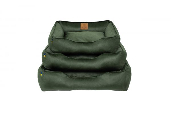 Лежак для котів та собак оливковий