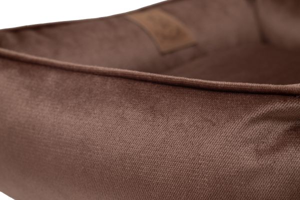 Лежак для котів та собак коричневий