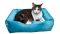 Лежак для котів та собак блакитний